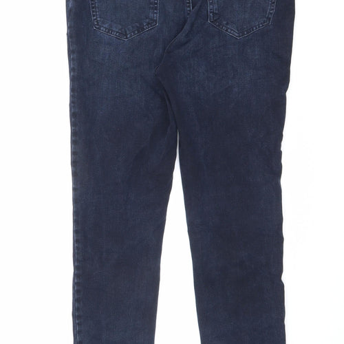 NEXT Womens Blue Cotton Skinny Jeans Size 28 in L26 in Extra-Slim Zip