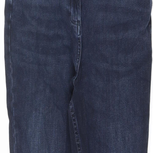 NEXT Womens Blue Cotton Skinny Jeans Size 28 in L26 in Extra-Slim Zip