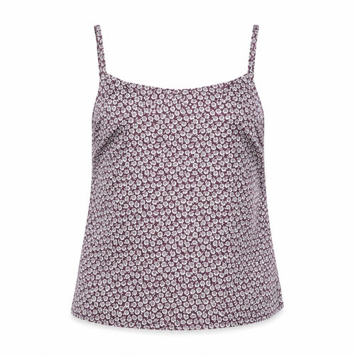 Verse Womens Multicoloured Floral Polyester Camisole Tank Size 8 Scoop Neck - Cropped