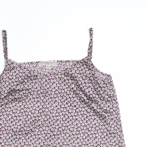 Verse Womens Multicoloured Floral Polyester Camisole Tank Size 8 Scoop Neck - Cropped