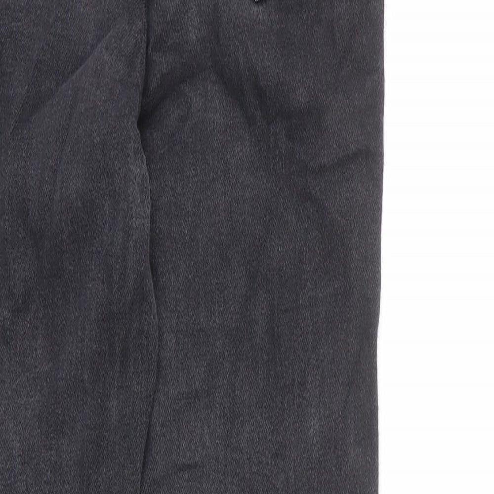 New Look Womens Grey Cotton Skinny Jeans Size 10 L26 in Regular Zip - Super Skinny