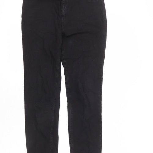 New Look Womens Black Cotton Skinny Jeans Size 10 L25 in Regular Zip