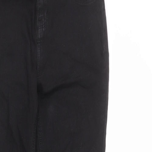 New Look Womens Black Cotton Skinny Jeans Size 10 L25 in Regular Zip