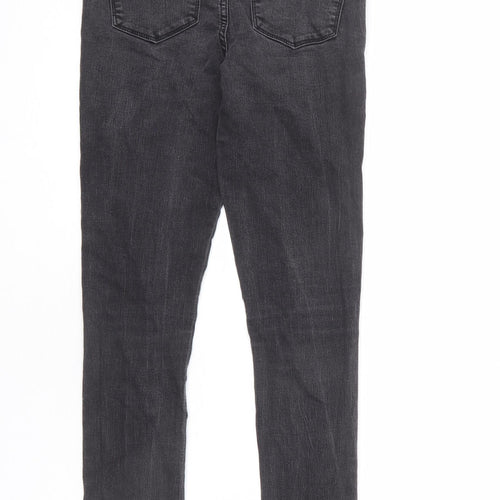 George Womens Grey Cotton Skinny Jeans Size 8 L26 in Regular Zip