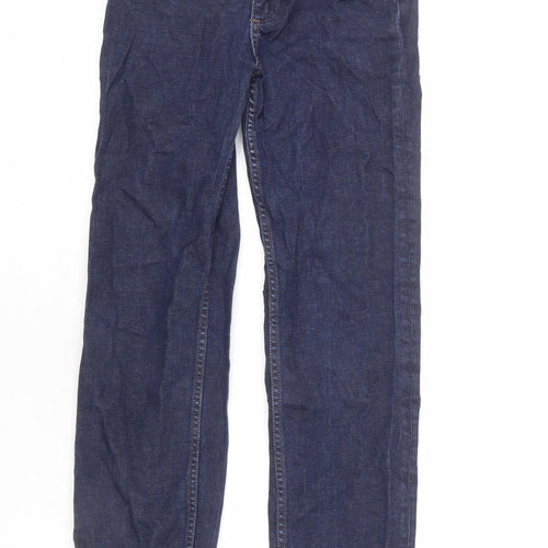 COS Mens Blue Cotton Straight Jeans Size 27 in L26 in Regular Zip - Ankle Grazer