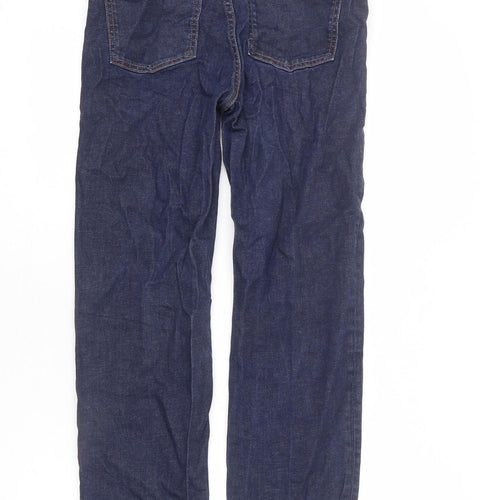 COS Mens Blue Cotton Straight Jeans Size 27 in L26 in Regular Zip - Ankle Grazer