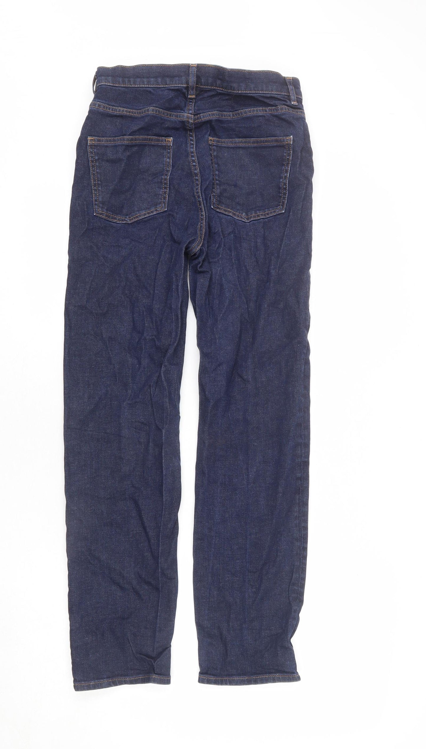 COS Mens Blue Cotton Straight Jeans Size 27 in L26 in Regular Zip - Ankle Grazer