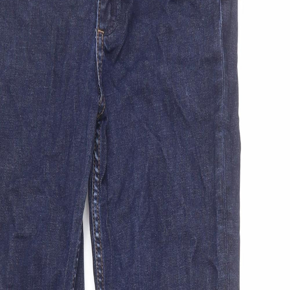 COS Mens Blue Cotton Straight Jeans Size 27 in L26 in Regular Zip - Ankle Grazer