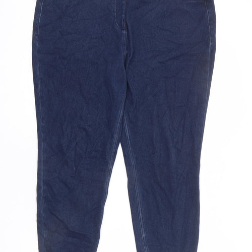 NEXT Womens Blue Cotton Jegging Jeans Size 20 L25 in Regular - Cropped