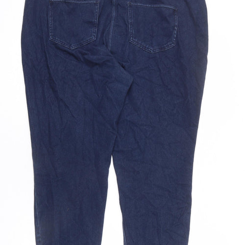 NEXT Womens Blue Cotton Jegging Jeans Size 20 L25 in Regular - Cropped
