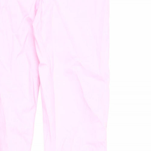 Denim & Co. Womens Pink Cotton Straight Jeans Size 6 L27 in Regular Zip