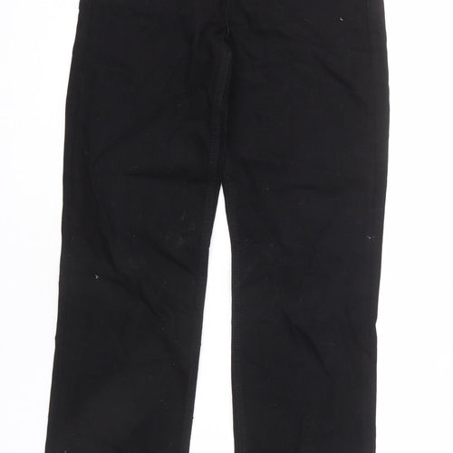 ASOS Mens Black Cotton Straight Jeans Size 25 in L34 in Regular Button