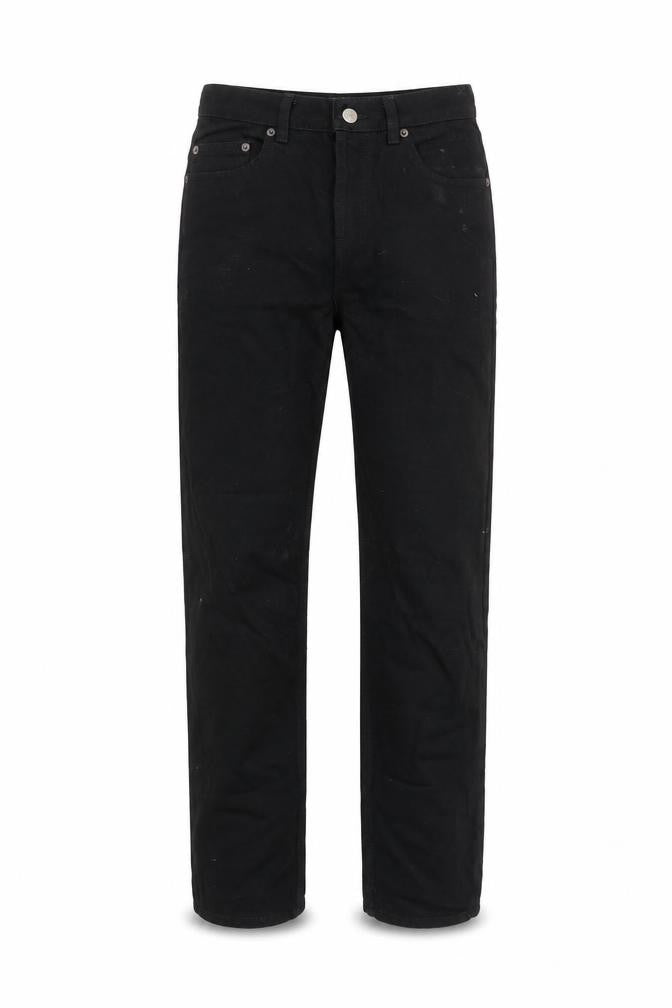 ASOS Mens Black Cotton Straight Jeans Size 25 in L34 in Regular Button