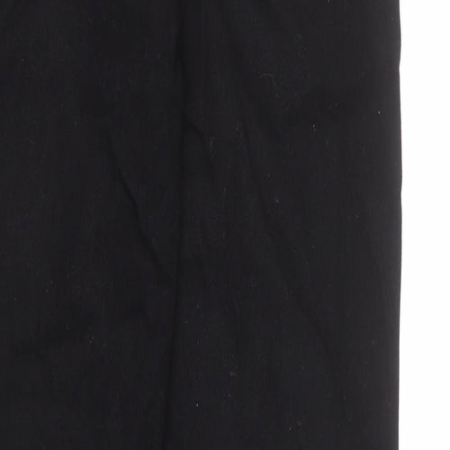 ASOS Mens Black Cotton Straight Jeans Size 25 in L34 in Regular Button