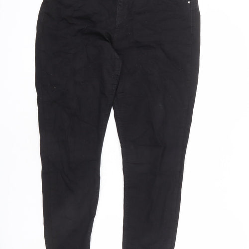 George Womens Black Cotton Skinny Jeans Size 36 in L27 in Regular Zip