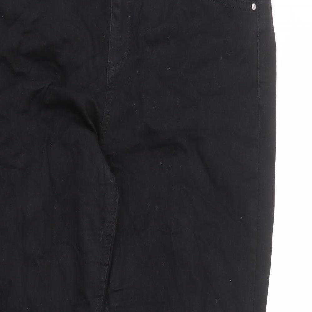 George Womens Black Cotton Skinny Jeans Size 36 in L27 in Regular Zip