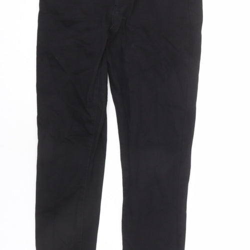 Denim & Co. Womens Black Cotton Skinny Jeans Size 14 L26 in Regular Zip