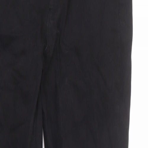 Denim & Co. Womens Black Cotton Skinny Jeans Size 14 L26 in Regular Zip