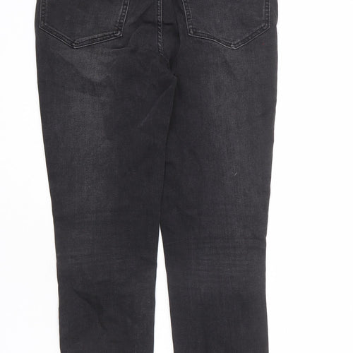 Indigo Womens Grey Cotton Skinny Jeans Size 10 L24 in Regular Zip