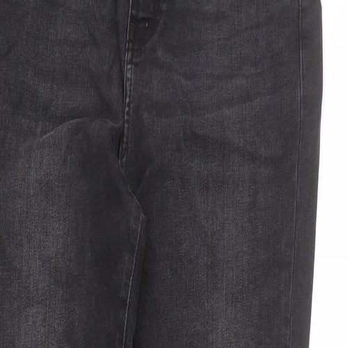 Indigo Womens Grey Cotton Skinny Jeans Size 10 L24 in Regular Zip