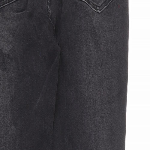Indigo Womens Grey Cotton Skinny Jeans Size 10 L24 in Regular Zip