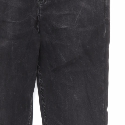 Nines Mens Grey Cotton Straight Jeans Size 34 in L32 in Regular Zip