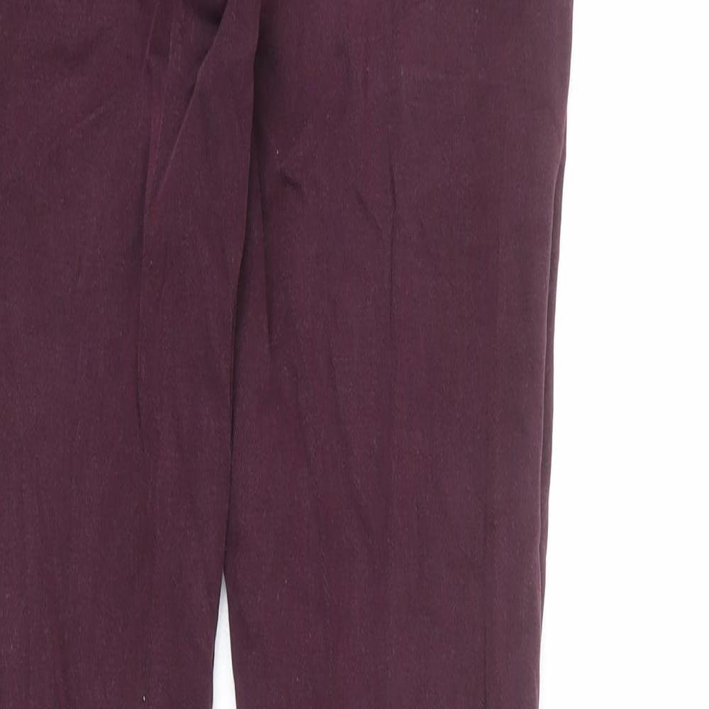 H&M Womens Red Cotton Skinny Jeans Size 28 in L32 in Regular Zip