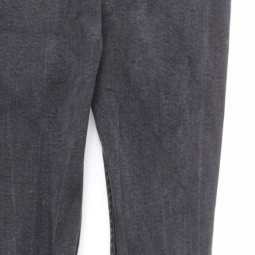 STATUS Mens Grey Cotton Skinny Jeans Size M L29 in Regular Zip