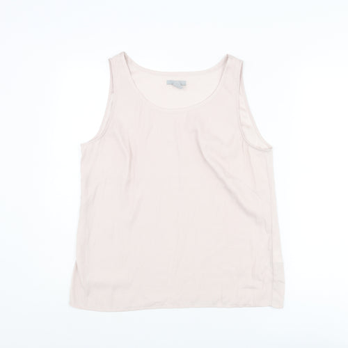 H&M Womens Pink Polyester Camisole Tank Size 14 Scoop Neck