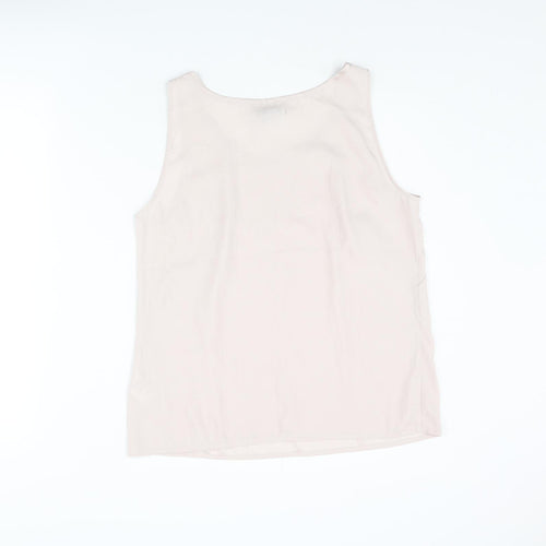 H&M Womens Pink Polyester Camisole Tank Size 14 Scoop Neck
