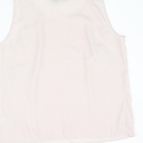 H&M Womens Pink Polyester Camisole Tank Size 14 Scoop Neck