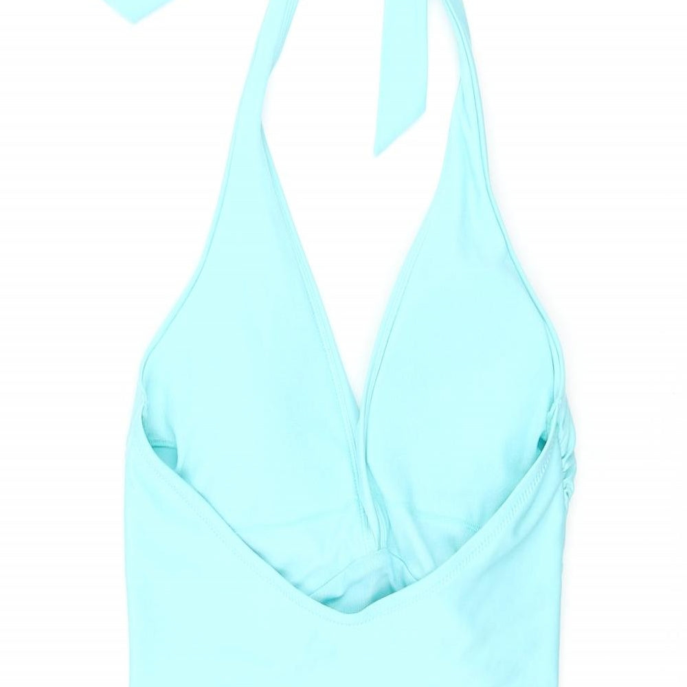 Debenhams Womens Blue Polyester One Piece Size 10 - Hatler Knot