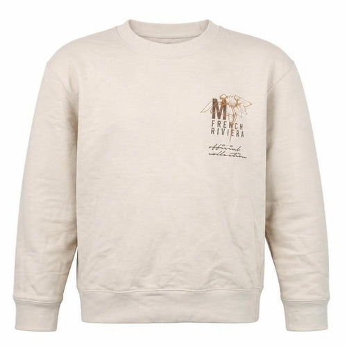 Boohoo Mens Beige Polyester Pullover Sweatshirt Size S - Monaco French Riviera Flower
