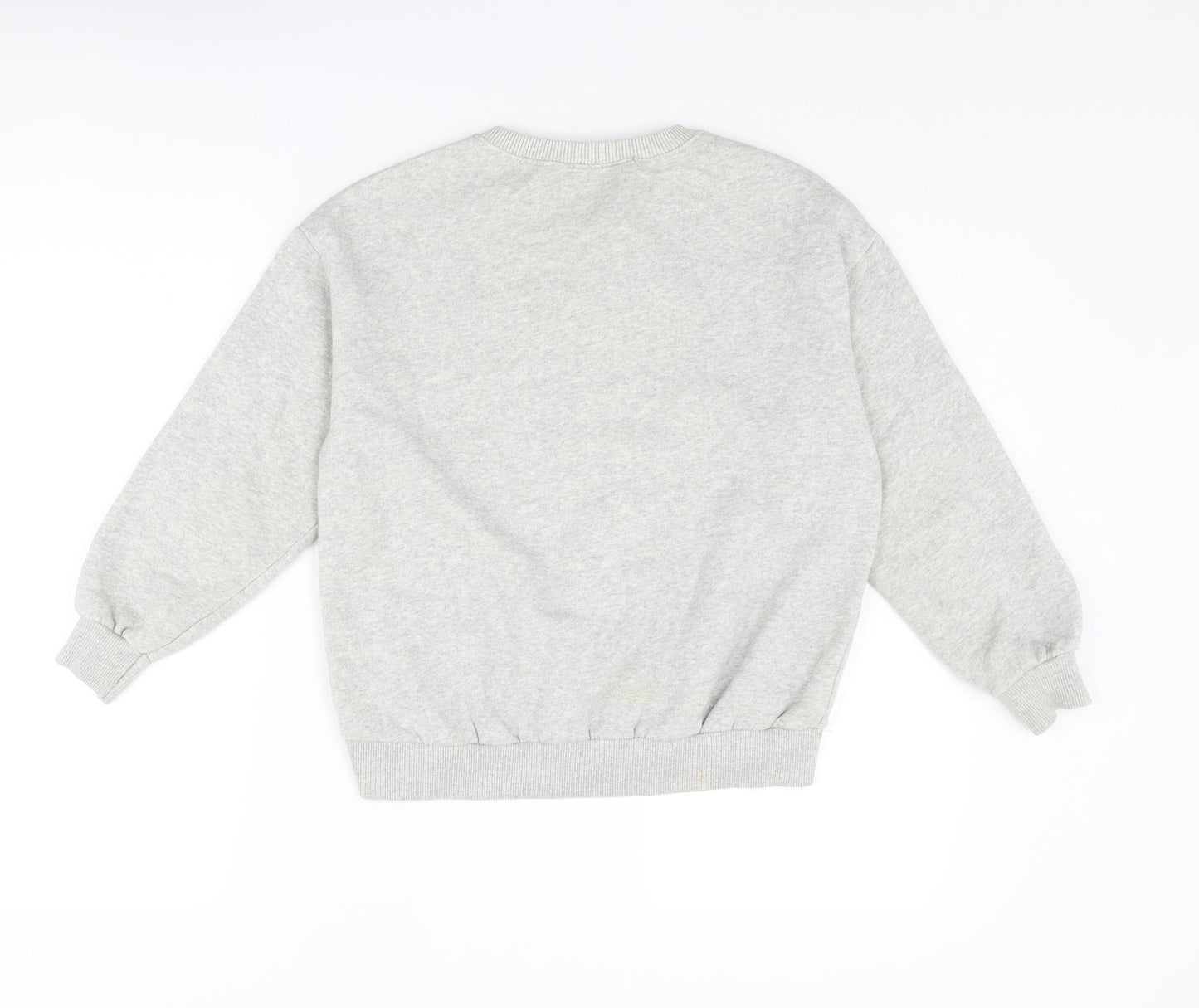 The Rolling Stones Girls Grey Polyester Pullover Sweatshirt Size 10 Years Pullover - Rolling Stones Logo Sequin