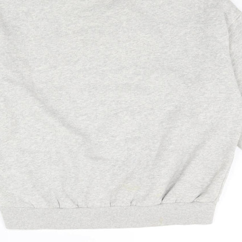 The Rolling Stones Girls Grey Polyester Pullover Sweatshirt Size 10 Years Pullover - Rolling Stones Logo Sequin