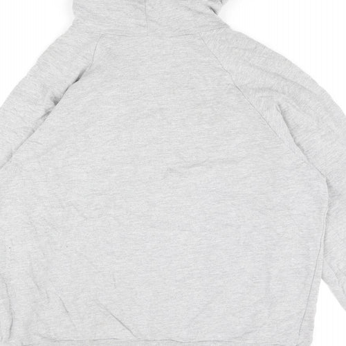 American Apparel Mens Grey Cotton Full Zip Hoodie Size L - Tokyo Police Club