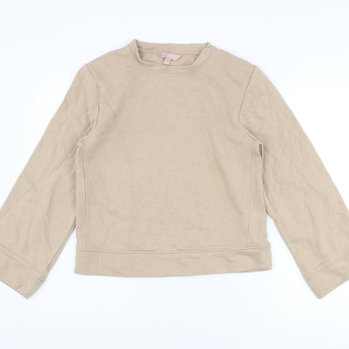Marks and Spencer Womens Brown Cotton Pullover Sweatshirt Size S Pullover
