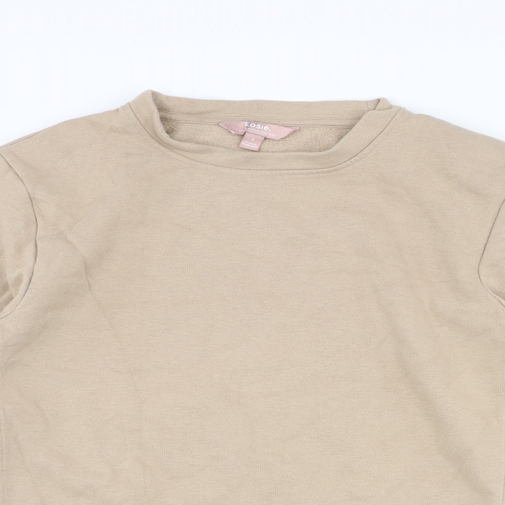 Marks and Spencer Womens Brown Cotton Pullover Sweatshirt Size S Pullover