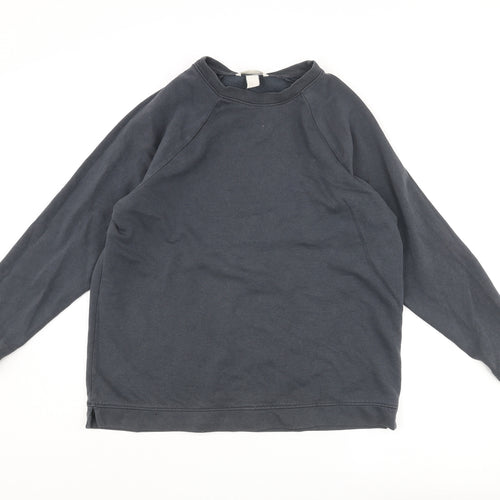 H&M Mens Grey Polyester Pullover Sweatshirt Size M