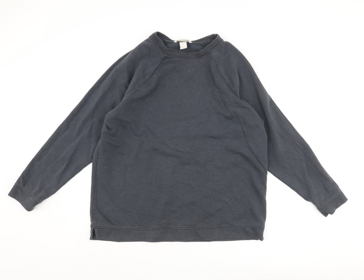 H&M Mens Grey Polyester Pullover Sweatshirt Size M