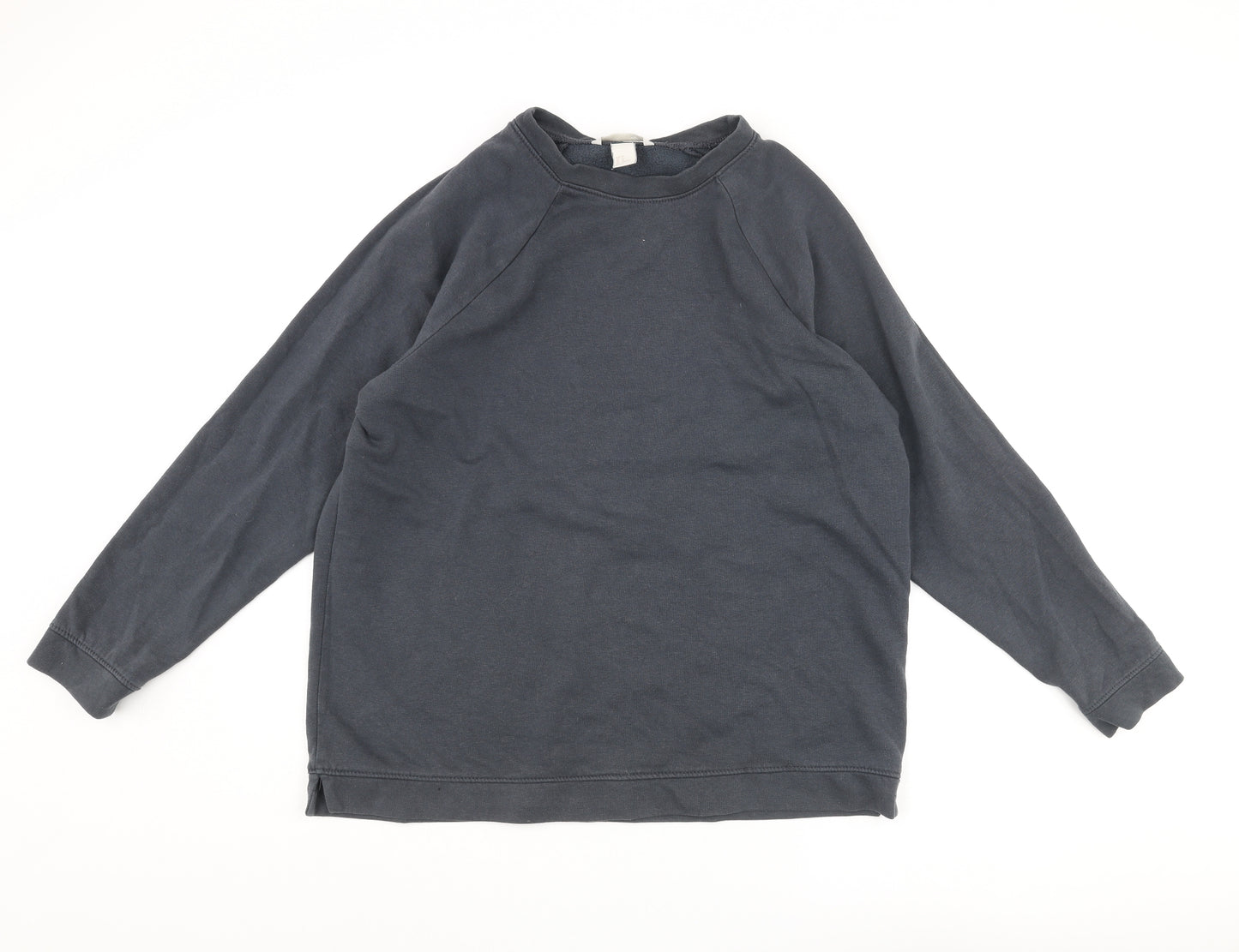H&M Mens Grey Polyester Pullover Sweatshirt Size M