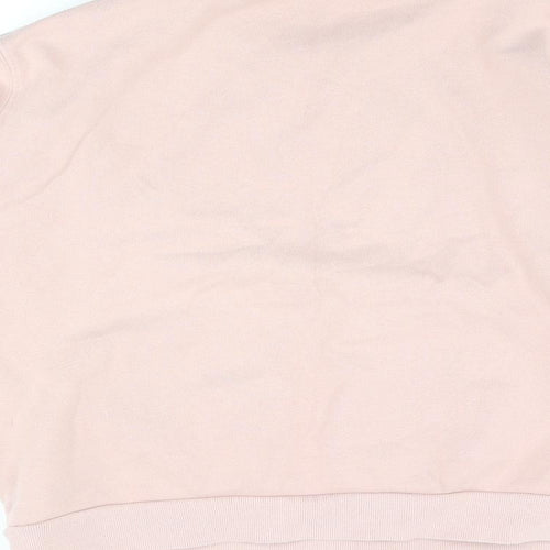 ellesse Womens Pink Cotton Pullover Sweatshirt Size 12 Pullover - Logo