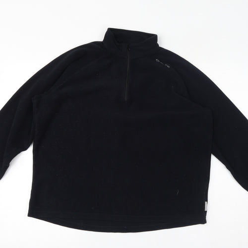 Quechua Womens Black Polyester Pullover Sweatshirt Size L Pullover