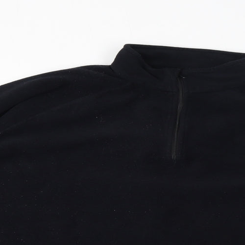 Quechua Womens Black Polyester Pullover Sweatshirt Size L Pullover