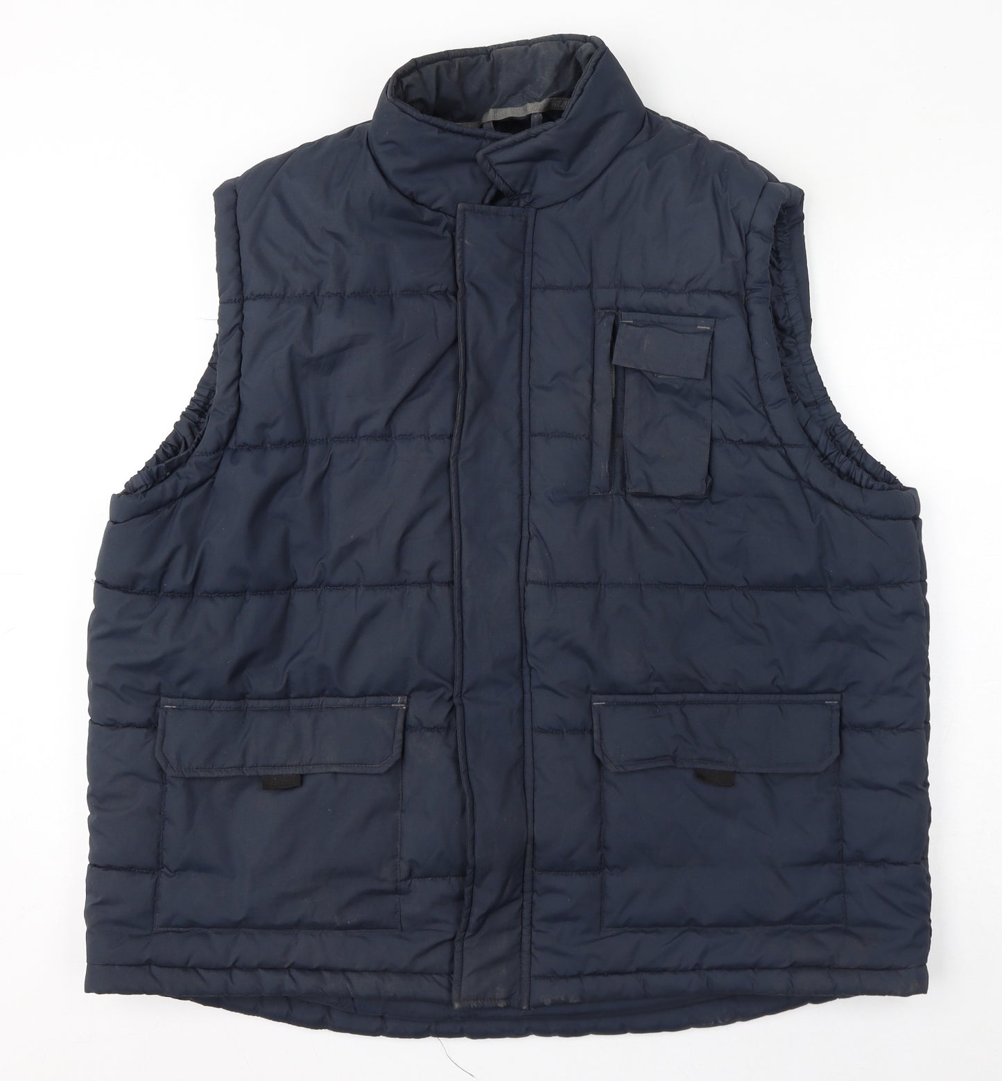 Workwear Mens Blue Gilet Coat Size 2XL Zip
