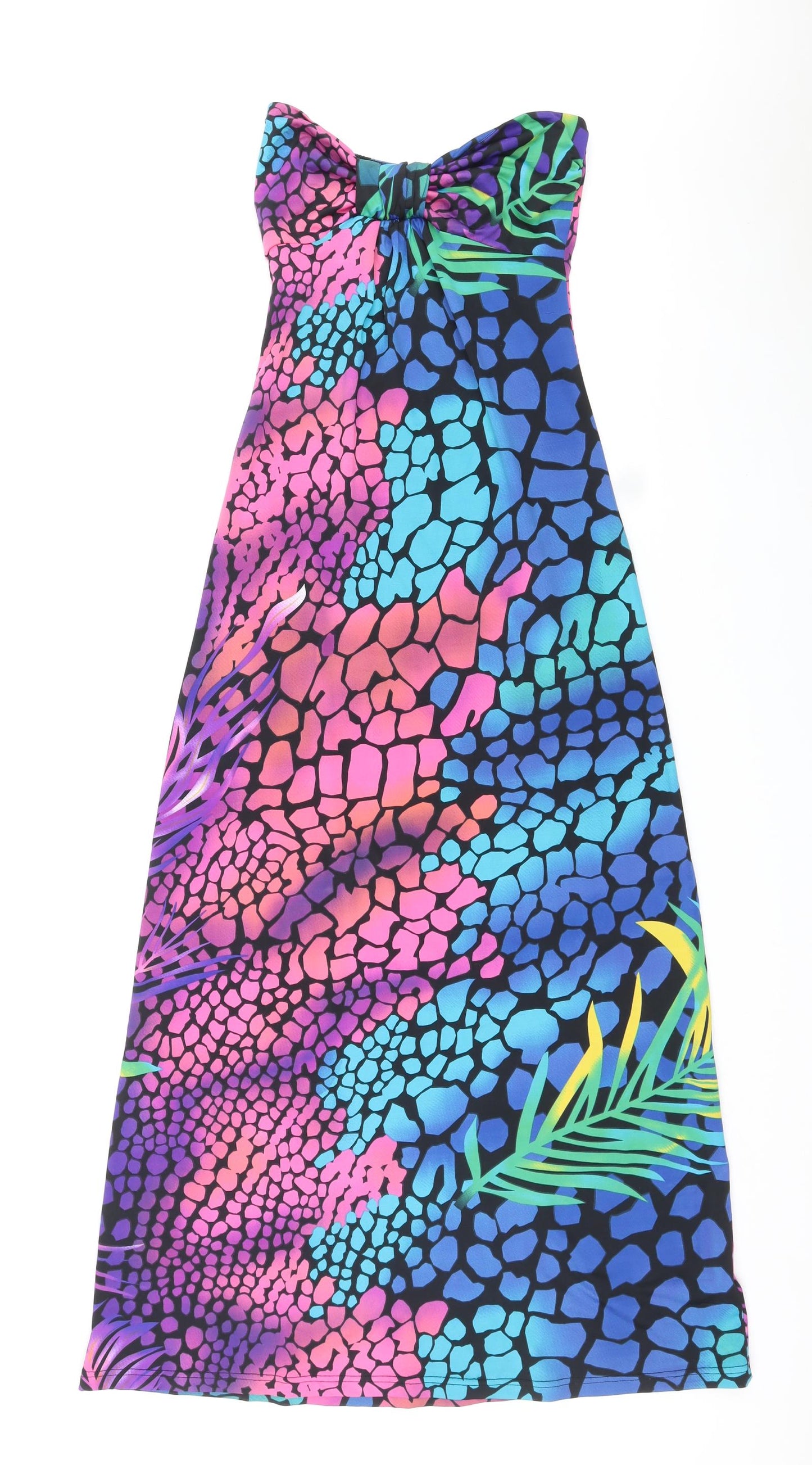 Select Womens Multicoloured Geometric Polyester Maxi Size 8 Sweetheart Pullover