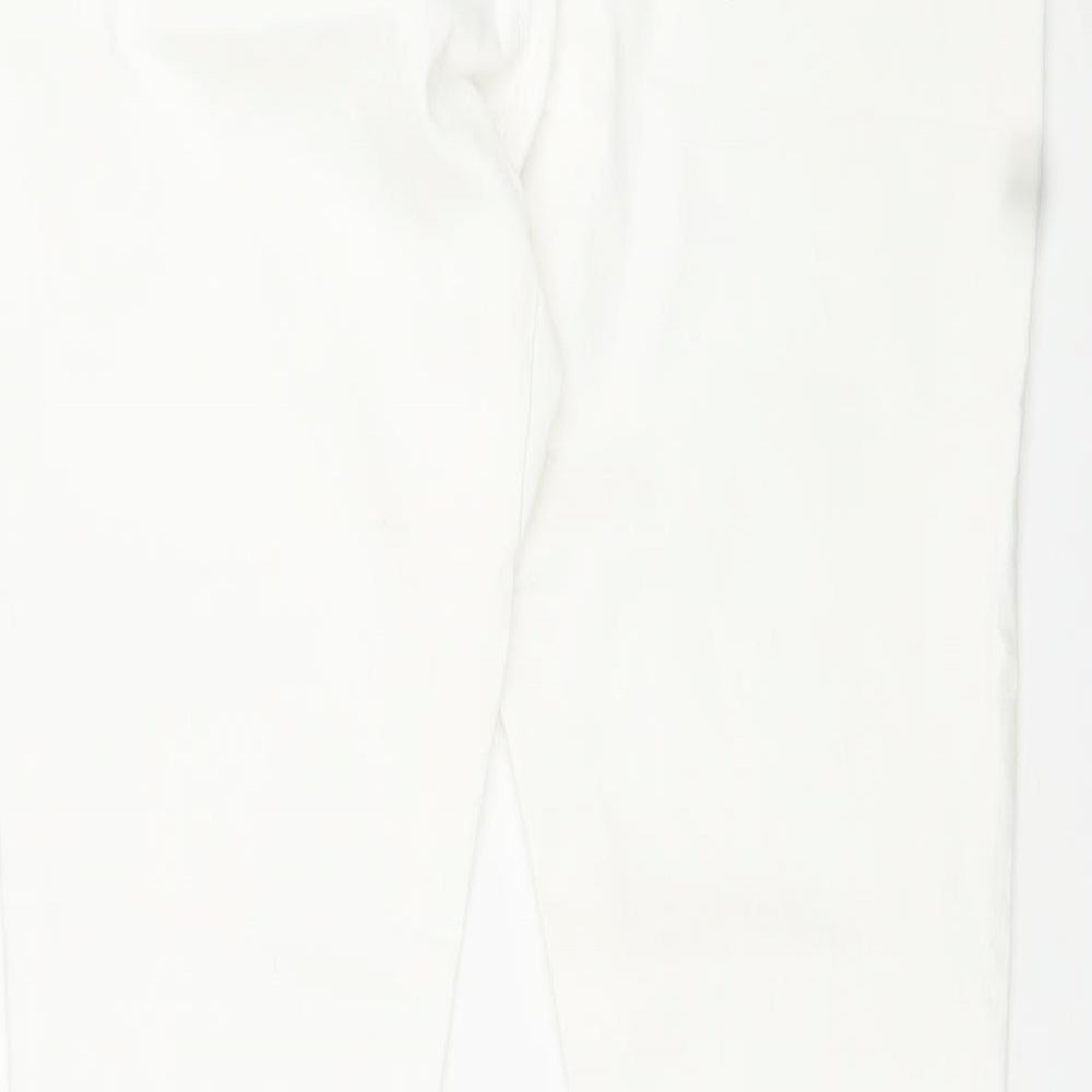 Dorothy Perkins Womens White Cotton Jegging Jeans Size 16 L29 in Regular