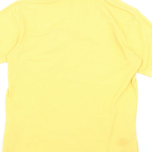Polo Ralph Lauren Mens Yellow Cotton Polo Size S Collared Pullover