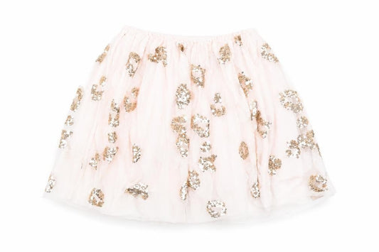 Sista B Girls Pink Polyester Tutu Skirt Size 6 Years Regular Pull On - Sequin Layered
