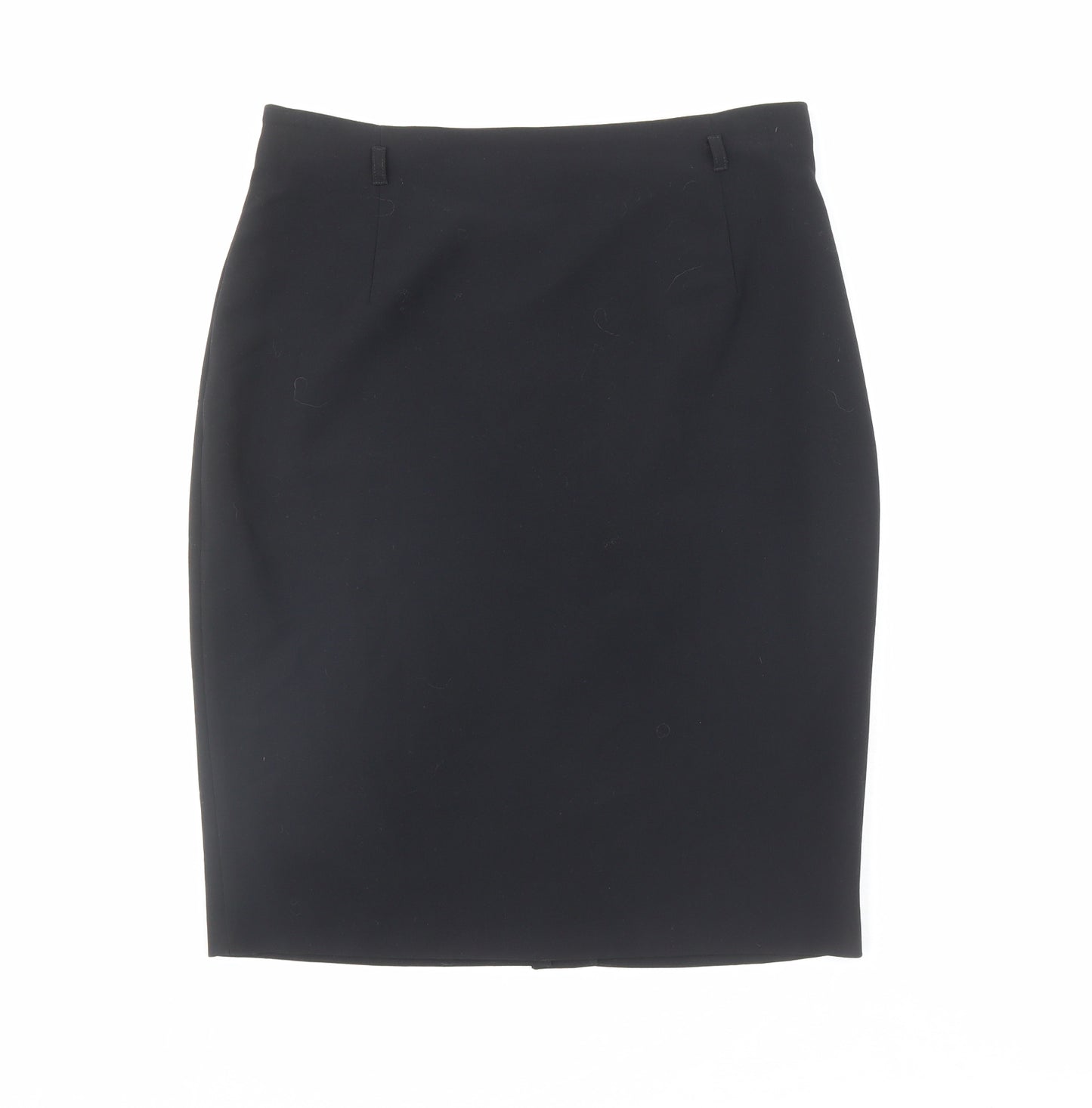 Marks and Spencer Womens Blue Polyester Straight & Pencil Skirt Size 14 Zip